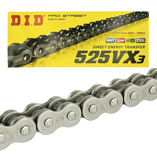 Cadena DID 525 VX3 x 130 X-Ring Pro-Street