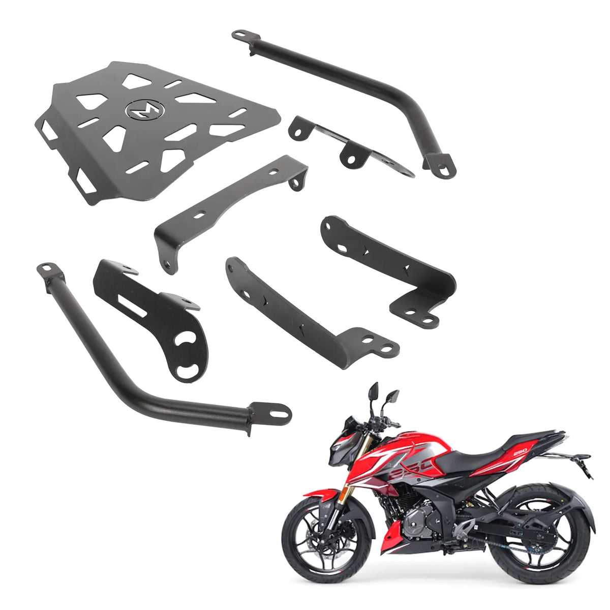 Parrilla articulada Mach para Bajaj N250 - Ozma Moto Sport