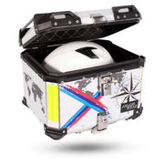 Caja portaequipaje Armor Road de aluminio 45 L negra vista principal