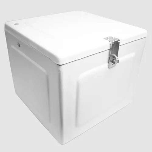 Caja portaequipaje Filte ESTA-02 de fibra de vidrio blanca vista principal