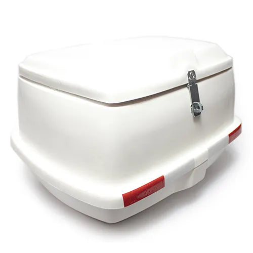Caja portaequipaje Filte PRIS-01 de fibra de vidrio blanca vista principal
