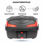 Caja portaequipaje Kinlley 36 L negra vista adicional