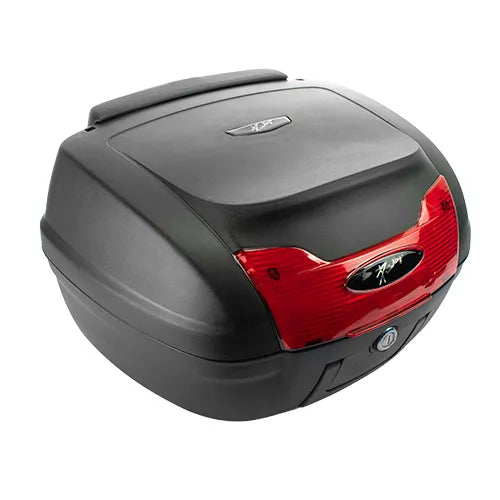 Caja portaequipaje Kinlley 40 L con respaldo vista principal