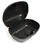 Caja portaequipaje Kinlley 43 L negra con base metálica vista adicional
