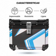 Caja portaequipaje Kinlley Adventure 47 L azul vista adicional
