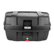 Caja portaequipaje Kinlley 47 L con respaldo y parrilla vista adicional
